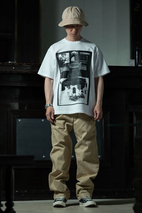 Two Tuck Relax — C.E Cotton Casual Two Tuck Pants × C.E MD Caveat Aedificator T White