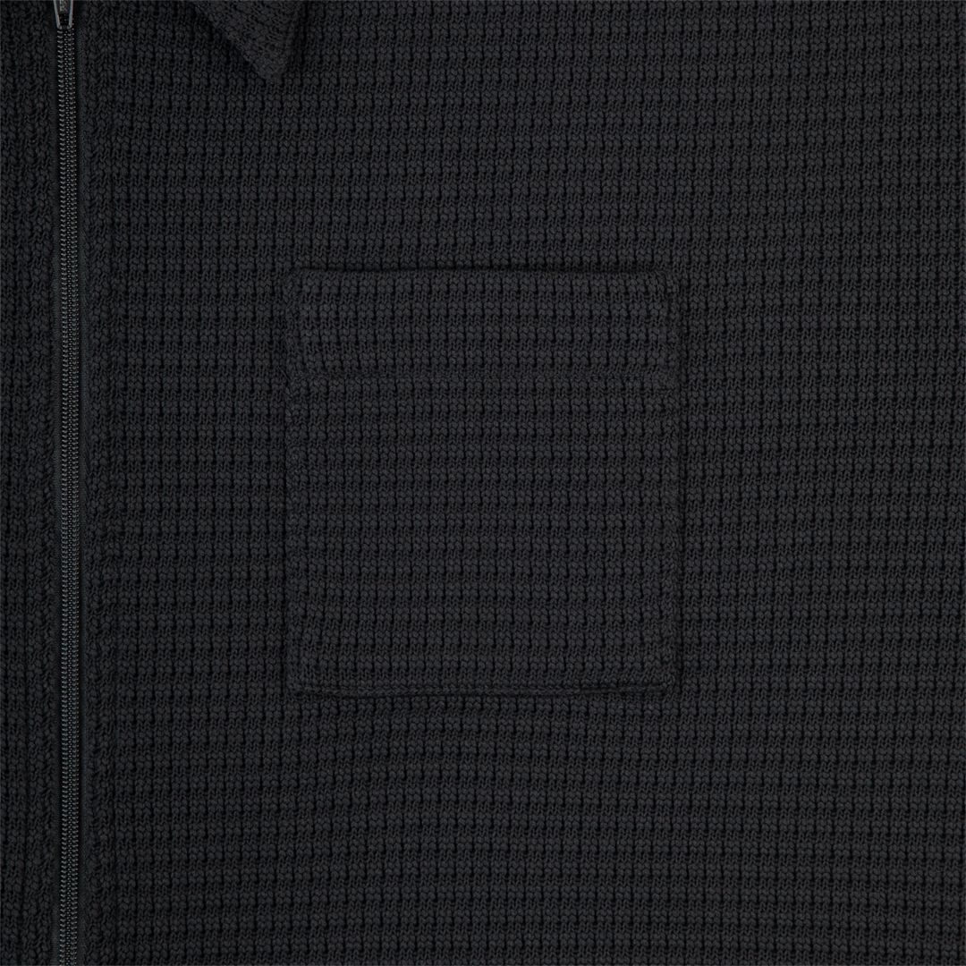 Waffle PE Jersey Zip Shirt