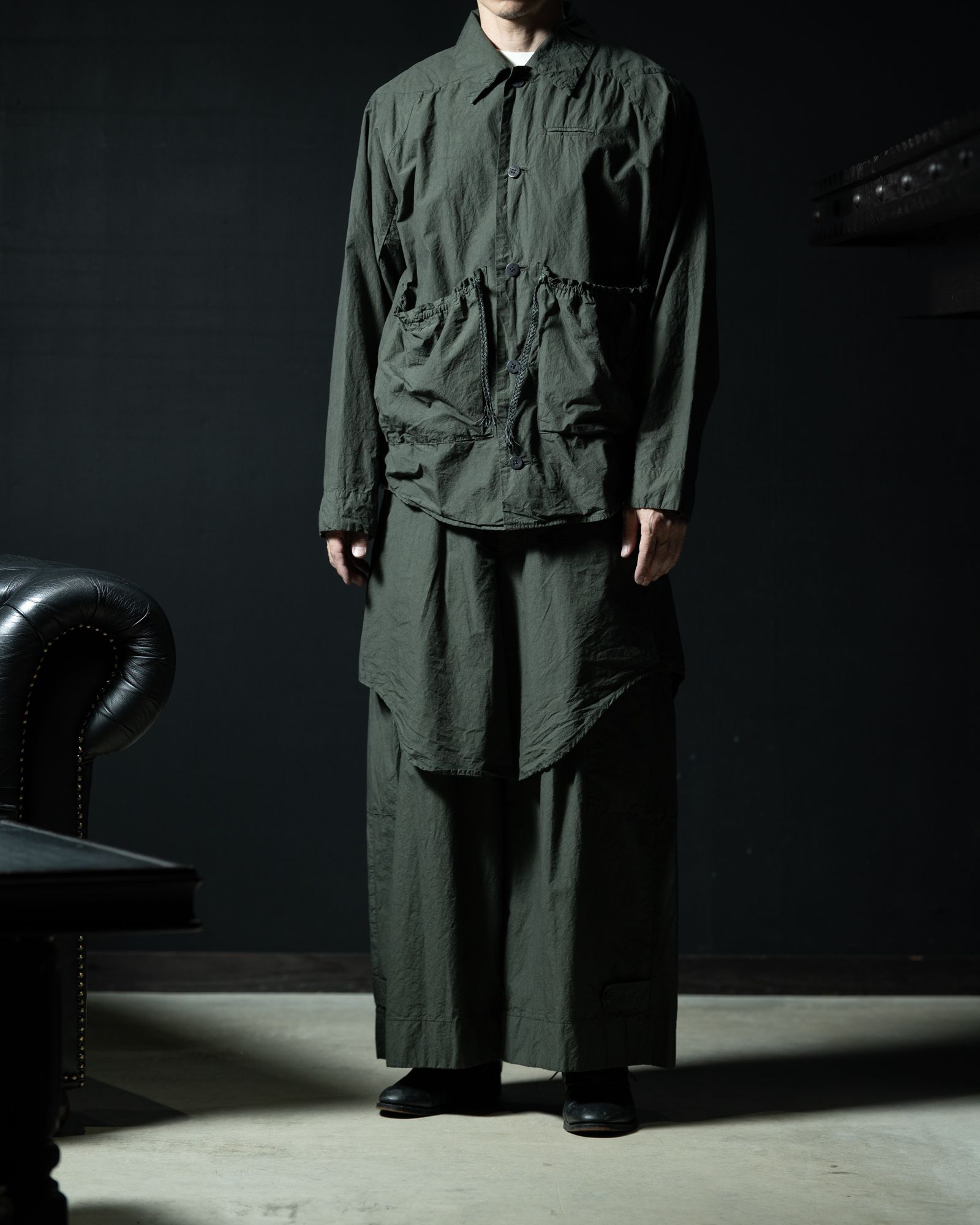 Fabric Forming Field Jacket Green Gray