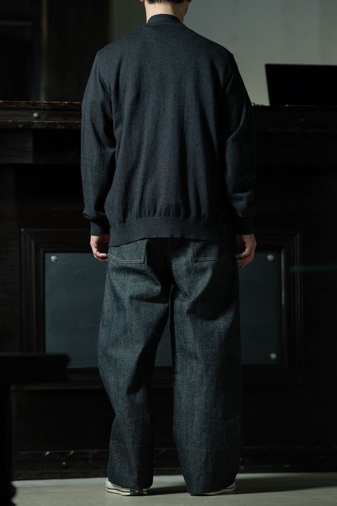 Akitasugi Blue × 1920's Indigo — T.T Lot.113 Open Collar Shirt × Lot.704 Denim Trousers