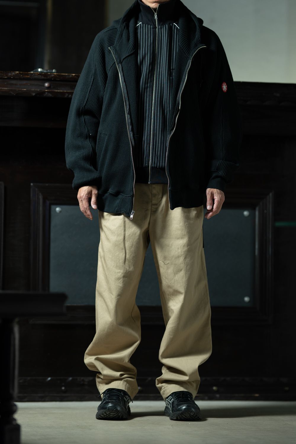 Structured Sport  Structured Sport — C.E × Kris Van Assche × FRED PERRY、ピンストライプをミドルに挟むレイヤードスタイル