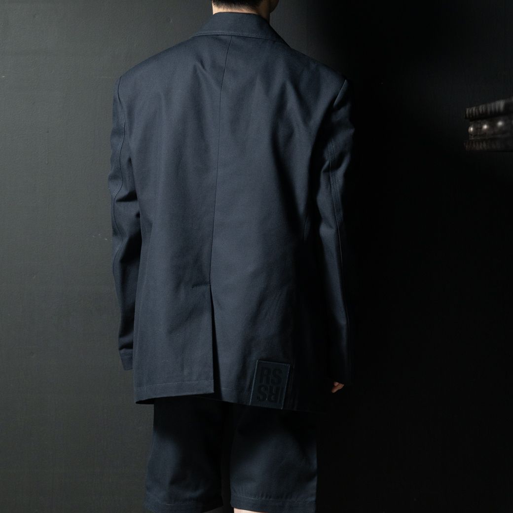 Easy fit denim blazer