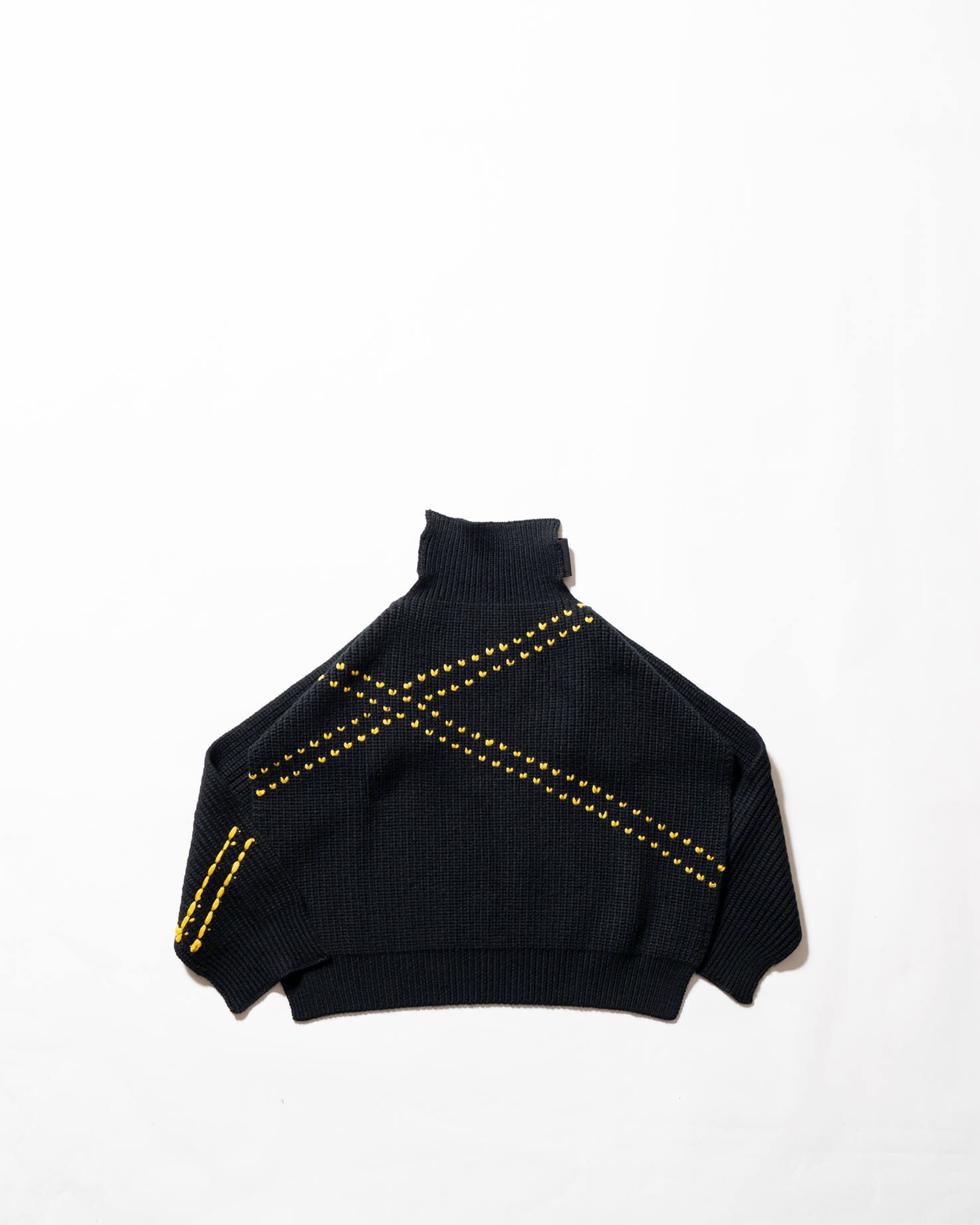 RAF SIMONS - Turtleneck single panel with embroidered jaquard | ALTERFATE