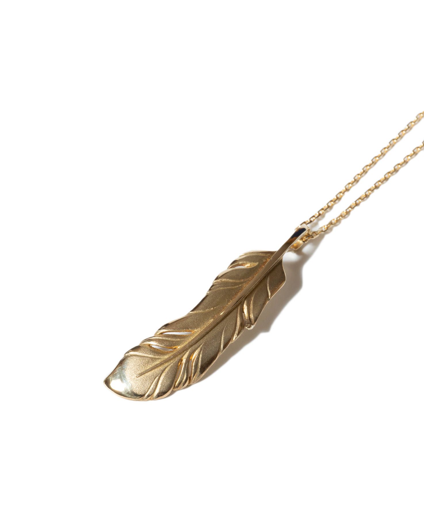 Sympathy of Soul - Old Feather Pendant Large - K18 Yellow Gold