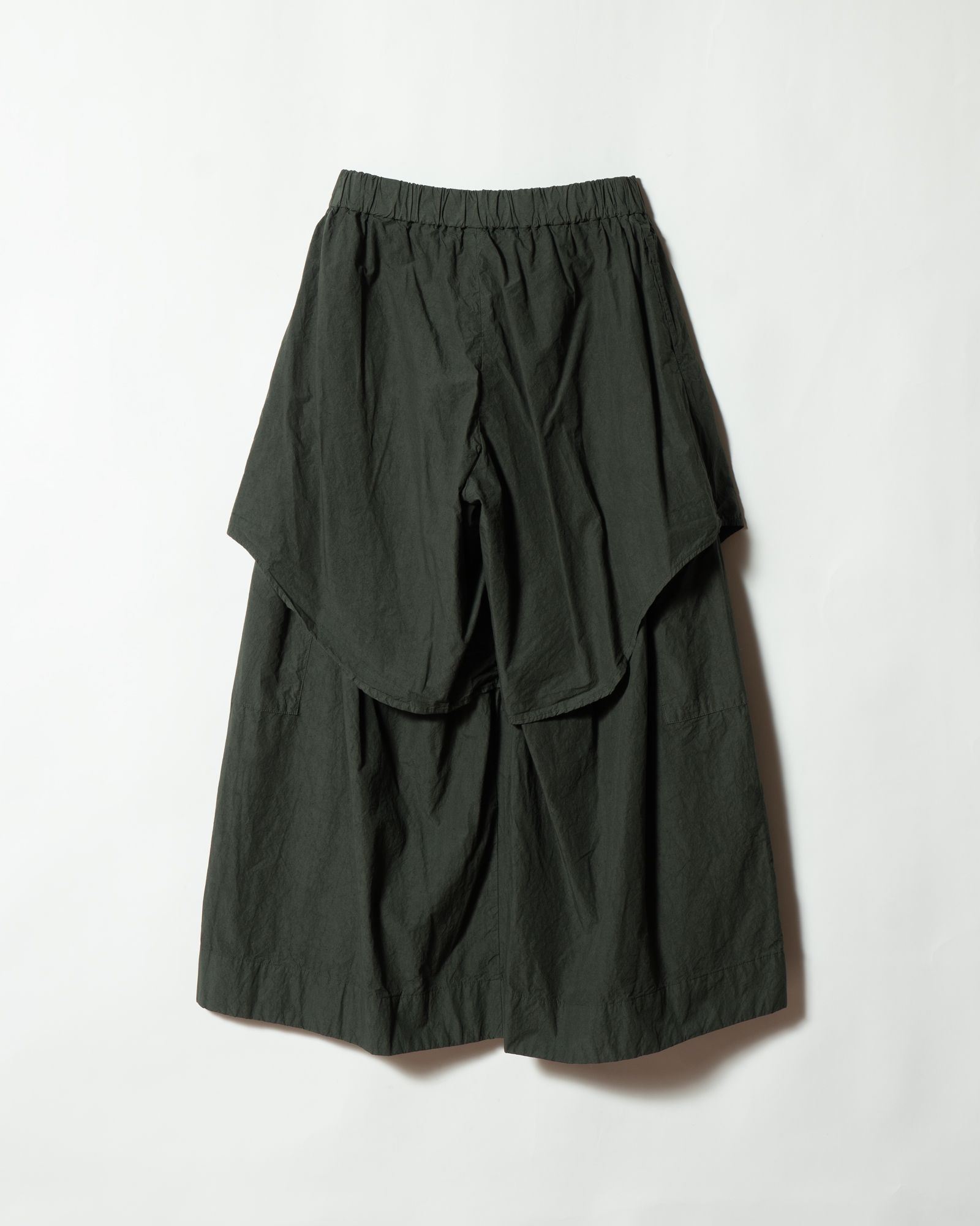 Layered Utility Pants Green Gray
