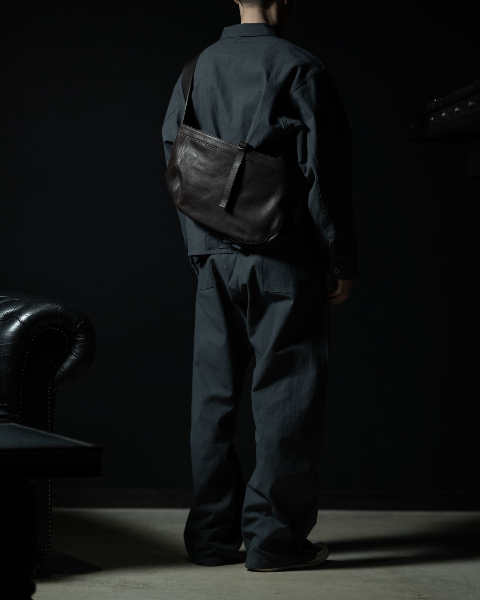 Lot.018 Newsboy Bag Horse Leather Small Brown - TAIGA TAKAHASHI