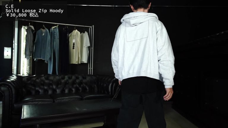 C.E - Solid Loose Zip Hoody | ALTERFATE