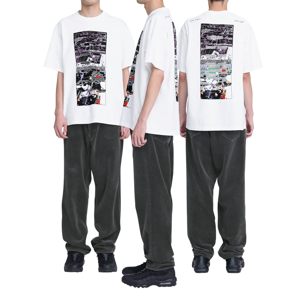 【国内買付】C.E CAVEMPT MD RU X T シーイー Tシャツ ロゴ C.E 【値下げ】C．E cavempt ロゴ グラフィックTシャツ ホワイト