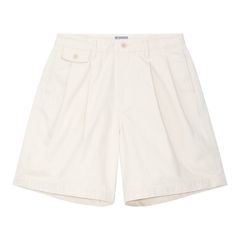 Two Tuck Shorts Beige