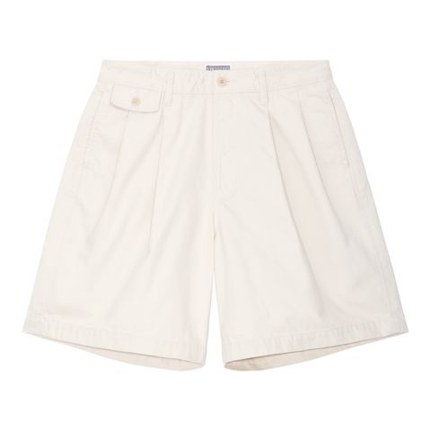 Two Tuck Shorts Beige