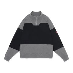 Overdye Stripe Half Zip