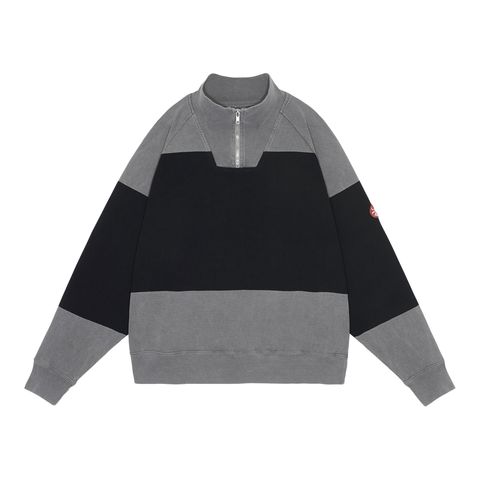 Overdye Stripe Half Zip