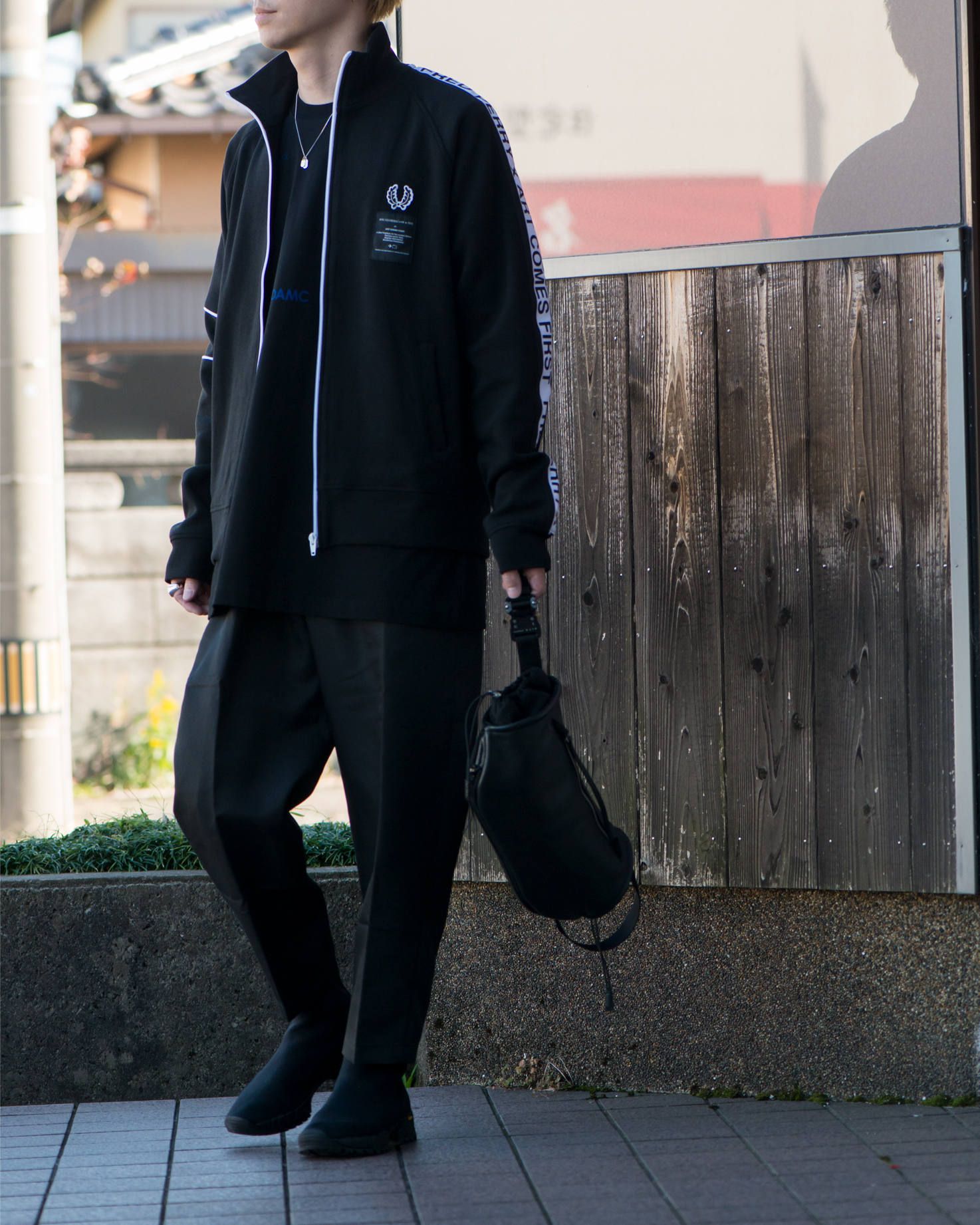 ART COMES FIRST × FRED PERRY ACF Taped Track Jacket | 852 | ALTERFATE