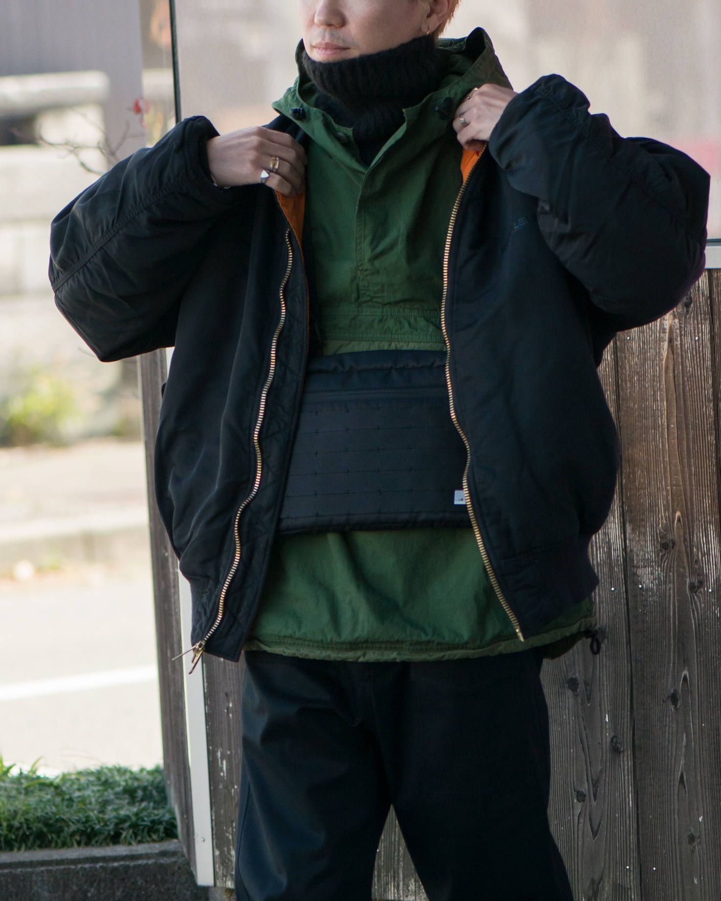 ALYX Pilot bomber jacket Black | 820 | ALTERFATE