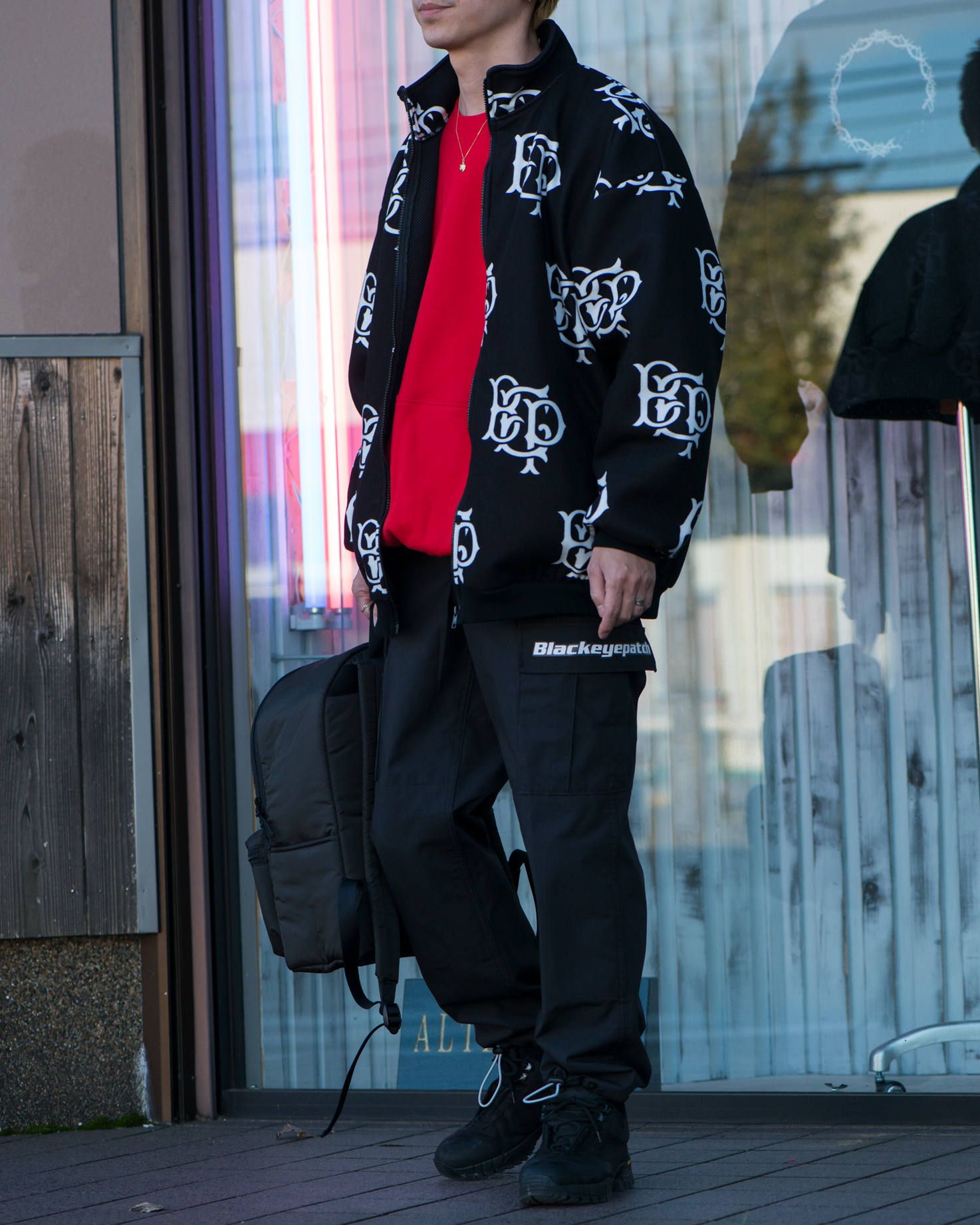 BlackEyePatch Emblem fleece jacket BLACK | 846 | ALTERFATE