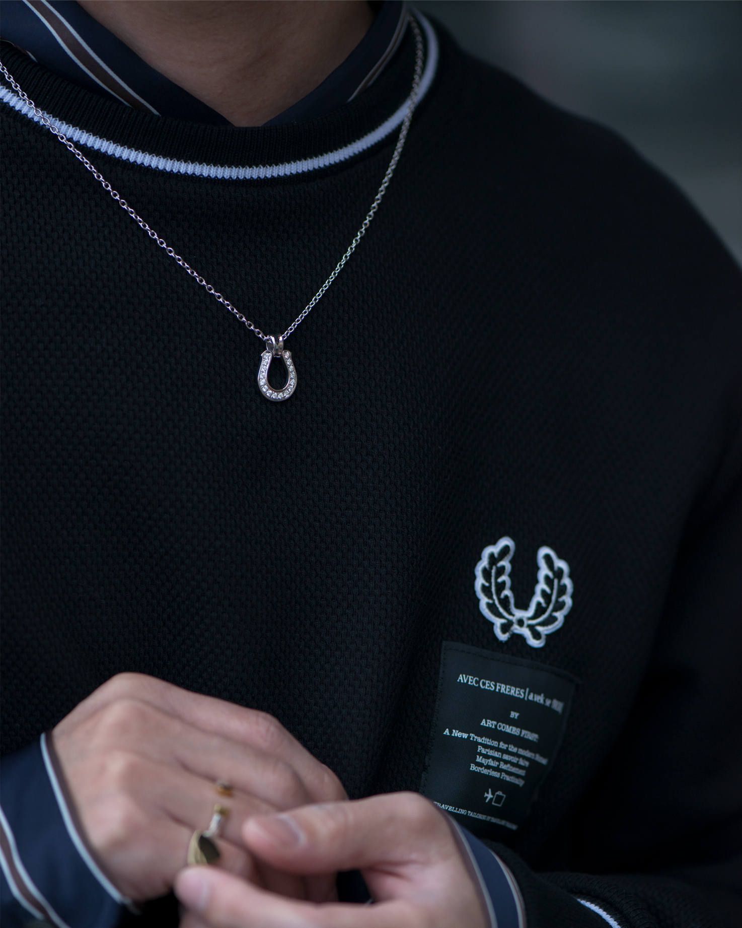 ART COMES FIRST × FRED PERRY ACF Pique Sweat Shirt | 869 | ALTERFATE