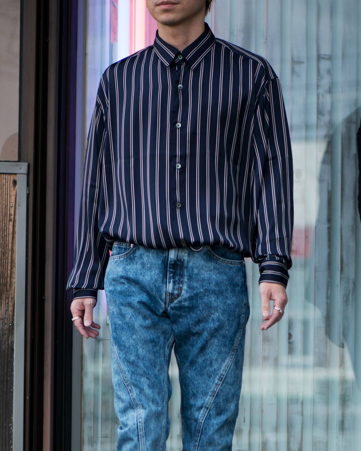 JOHNLAWRENCESULLIVAN Twisted jeans Indigo | 867 | ALTERFATE