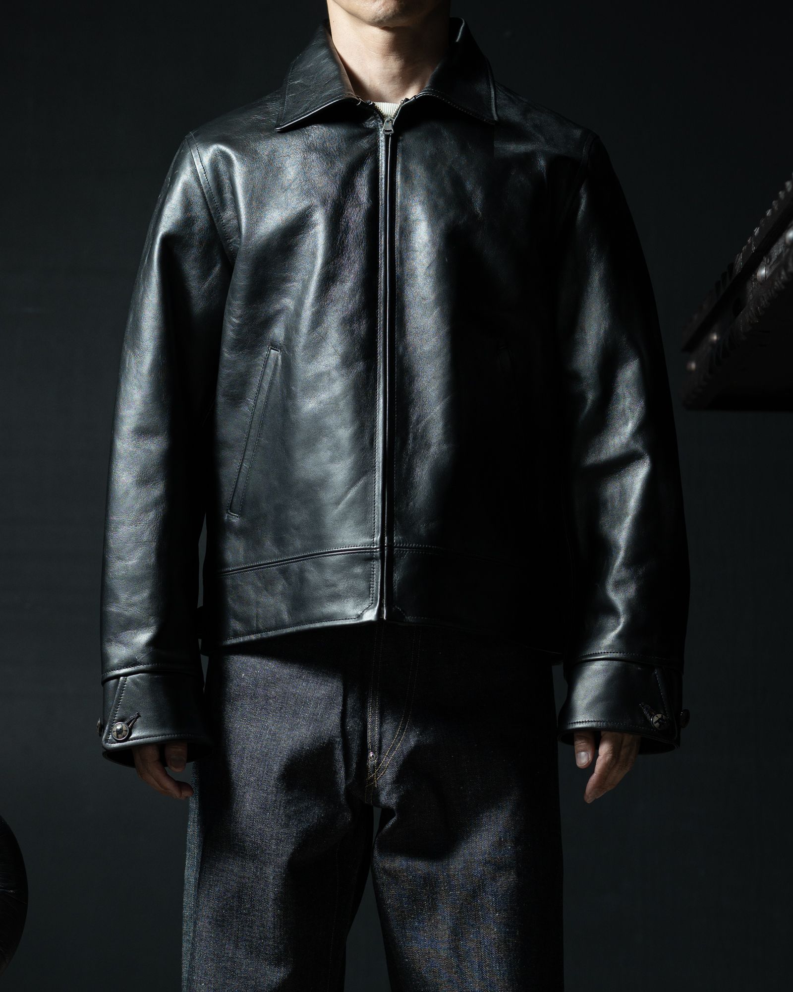 Lot.802 Cossack Leather Jacket - TAIGA TAKAHASHI