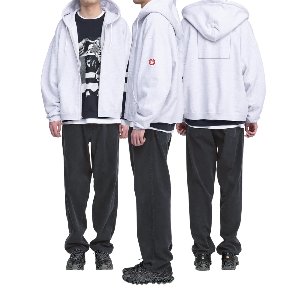 Solid Loose Zip Hoody
