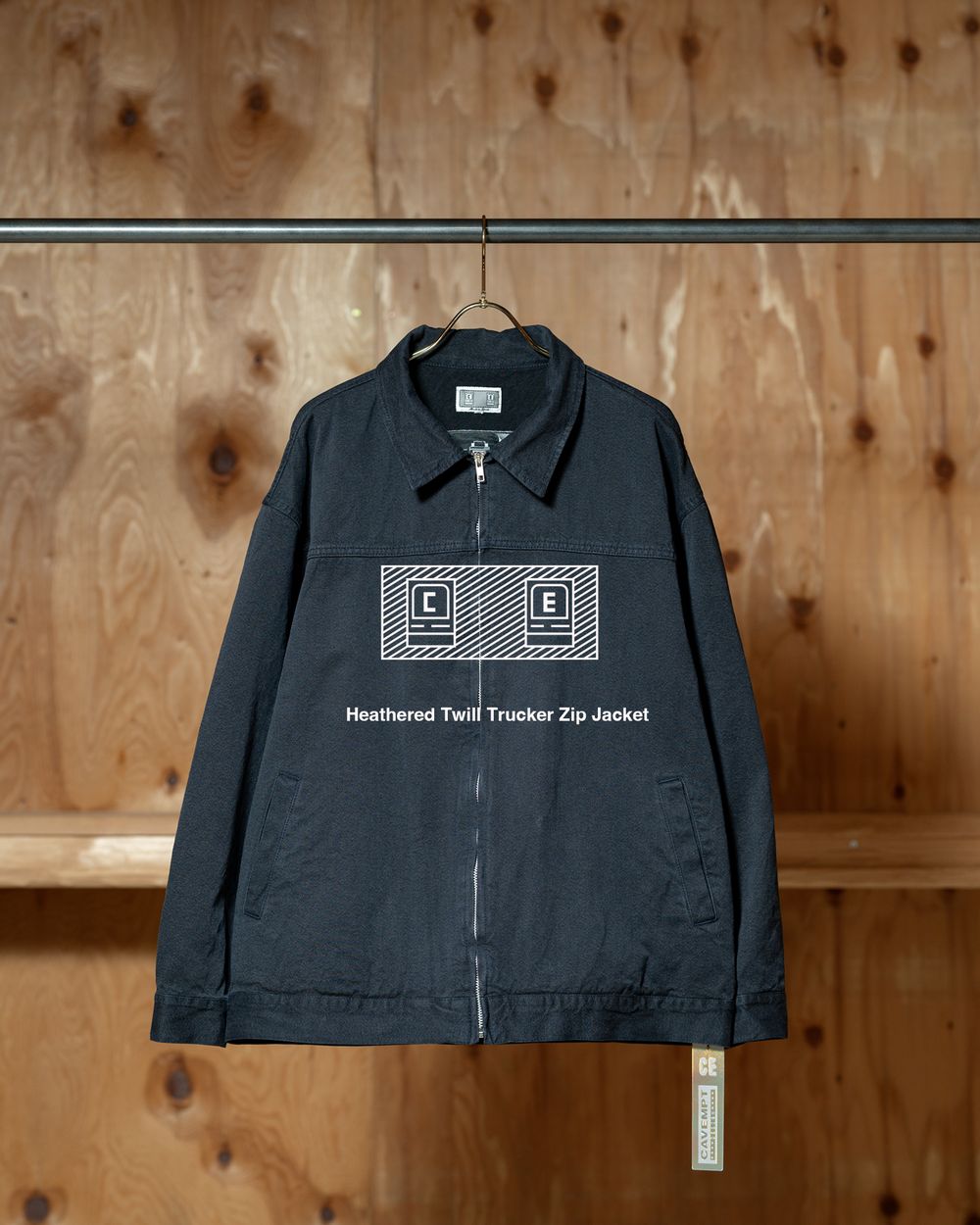 C.E（シーイー）Heathered Twill Trucker Zip Jacket｜トラッカー型のジップジャケット