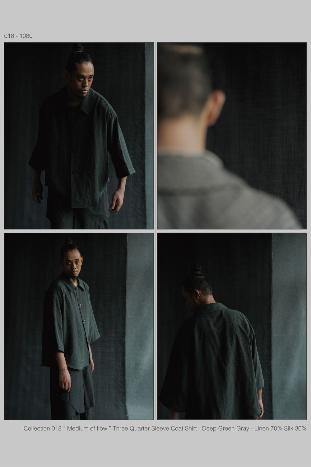 amachi. 新着 ── Fabric Forming Tee 2色 と Three Quarter Sleeve Coat Shirt