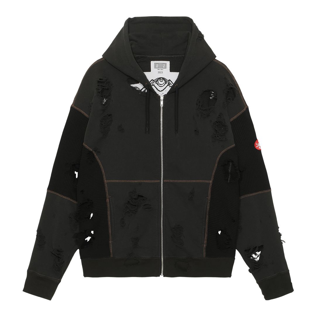 C.E Plague Wide Rib Cut Zip Hoody-