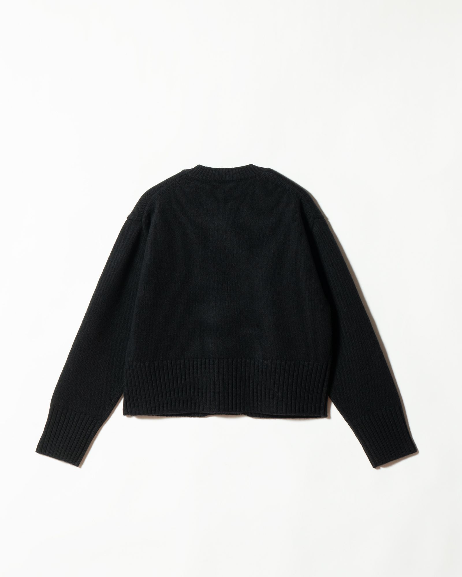 LOT.506 DB CARDIGAN CASHMERE WOOL BLACK - TAIGA TAKAHASHI