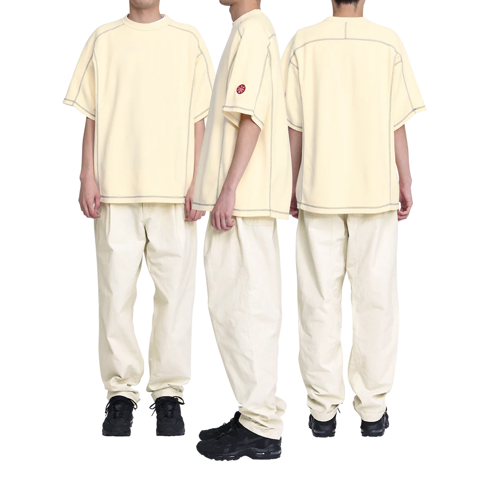 C.E - Crew Neck DBL Knit Short Sleeve Yellow | ALTERFATE