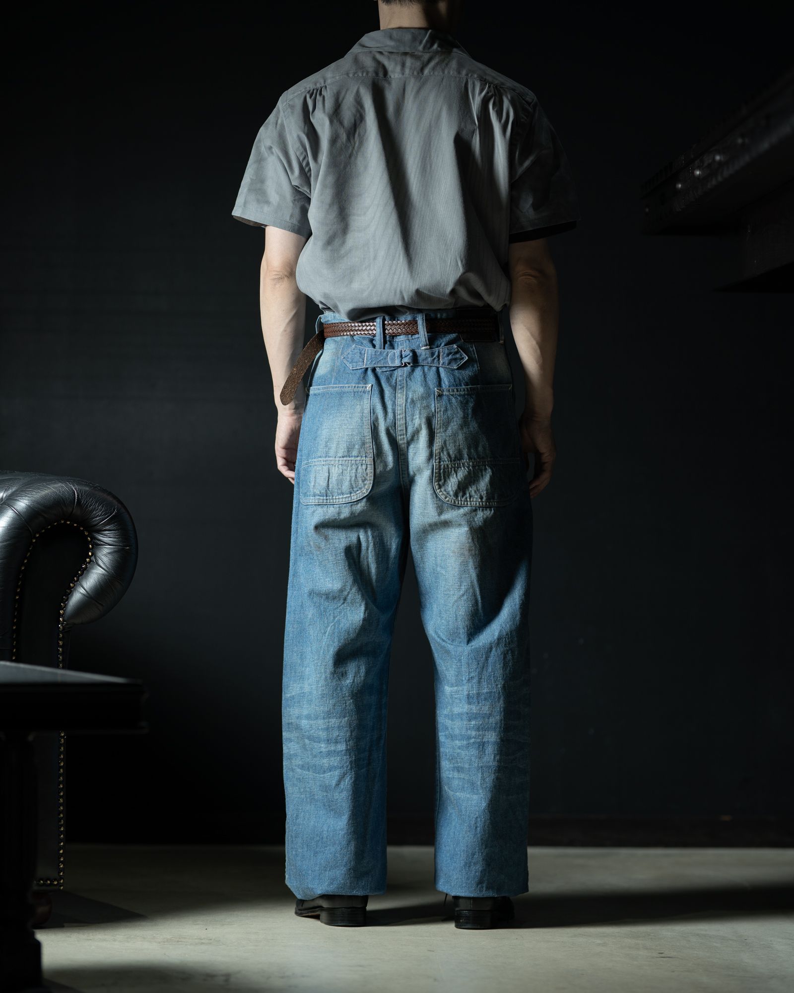 Lot.717 Damaged Painter Pants With Buckle - TAIGA TAKAHASHI