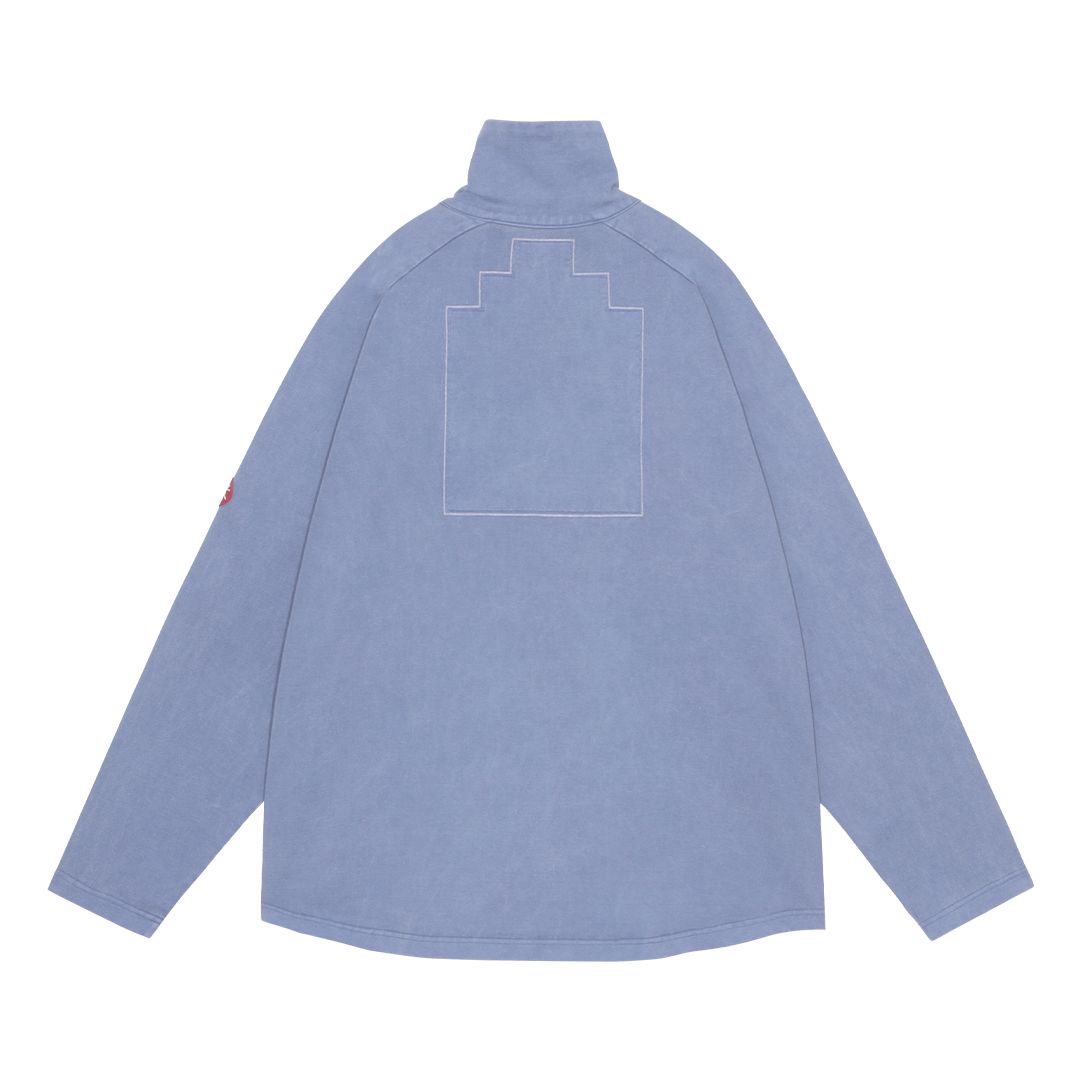 Overdye Cotton Jersey Zip Up