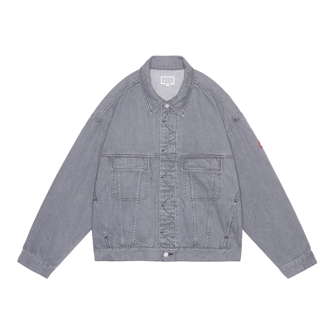 Washed Black Denim Trucker Jacket
