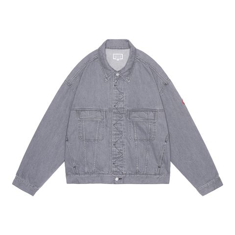 Washed Black Denim Trucker Jacket