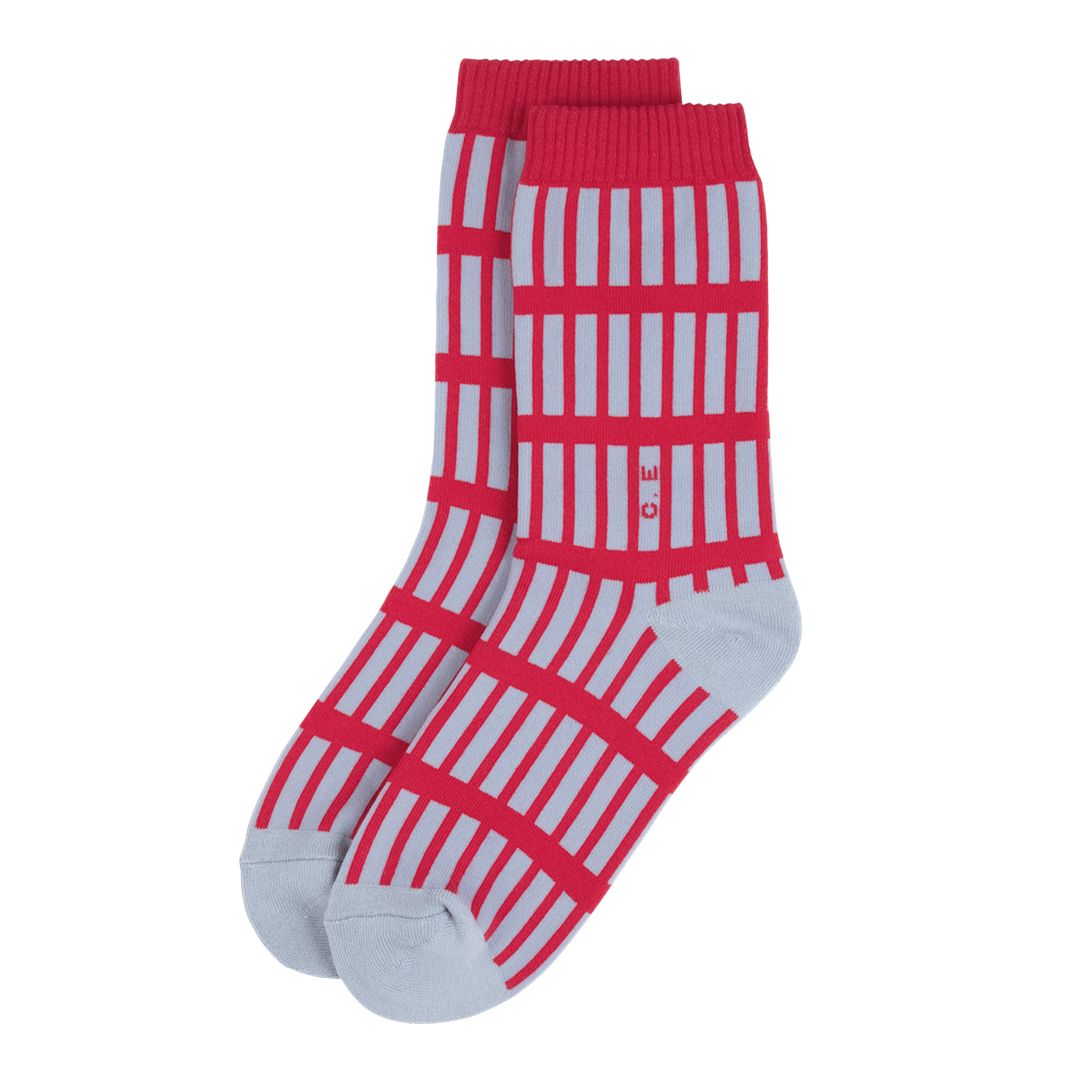 Structure Socks Red