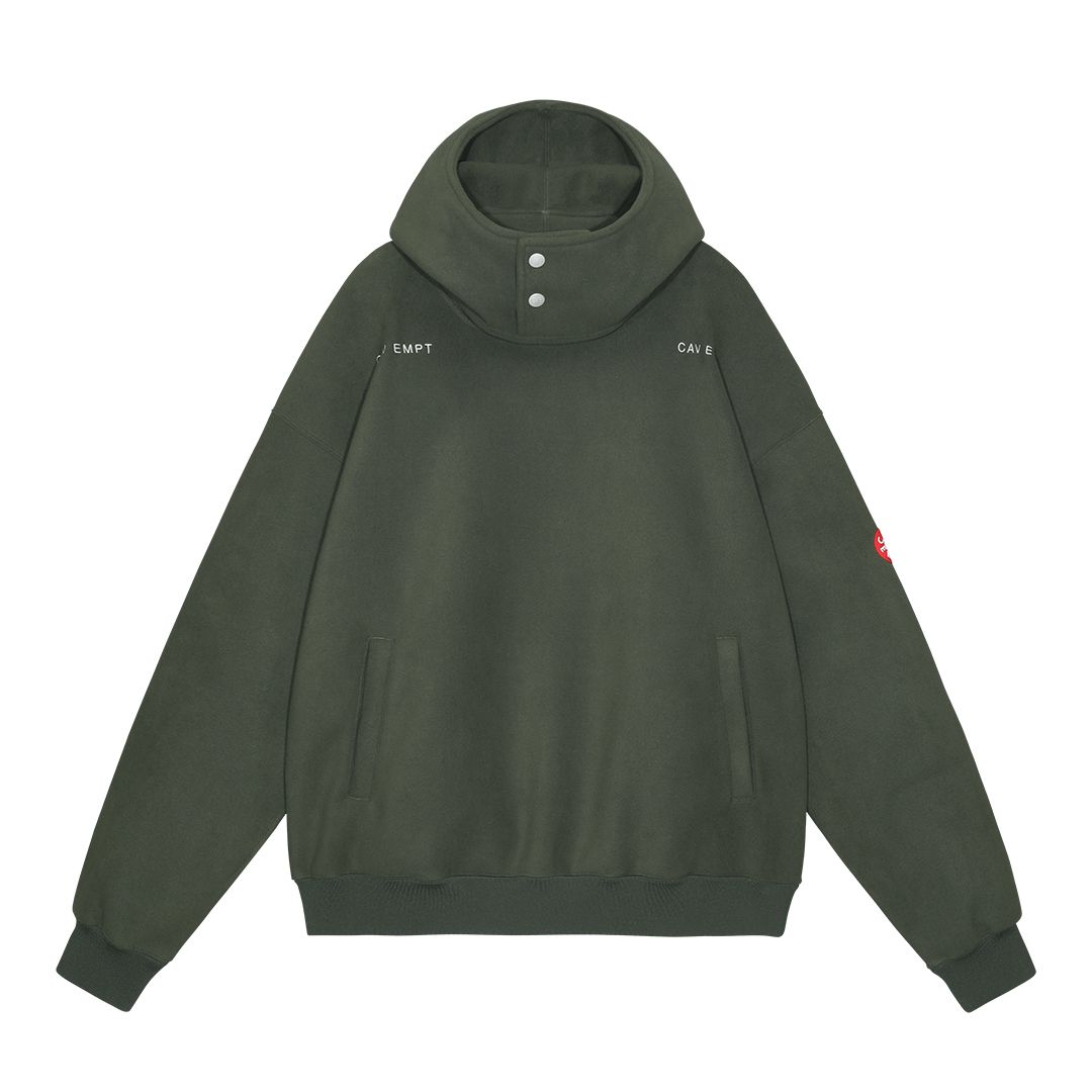 C.E - Neck Snap Fleece Hoody | ALTERFATE