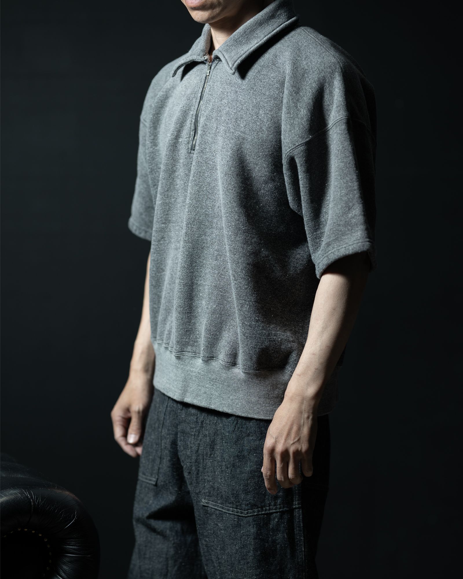 Lot.621 Half Zip S/S Sweat Shirts - TAIGA TAKAHASHI
