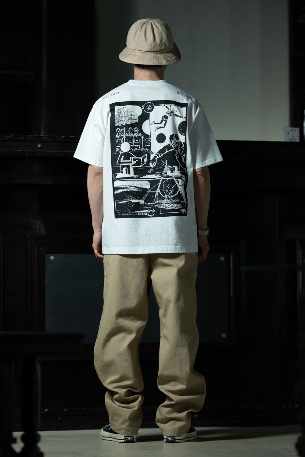 Two Tuck Relax — C.E Cotton Casual Two Tuck Pants × C.E MD Caveat Aedificator T White