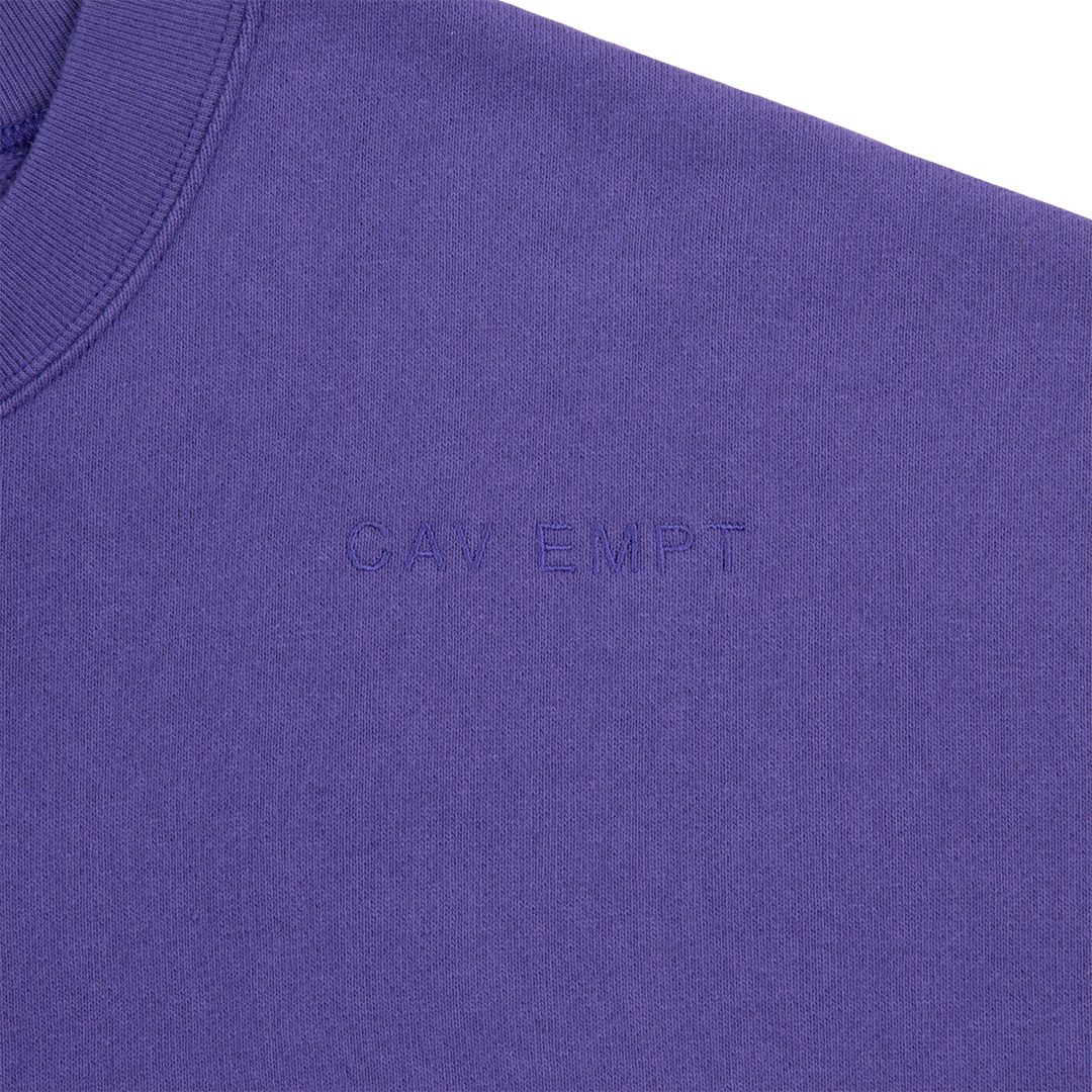 Solid Loose Crew Neck Purple