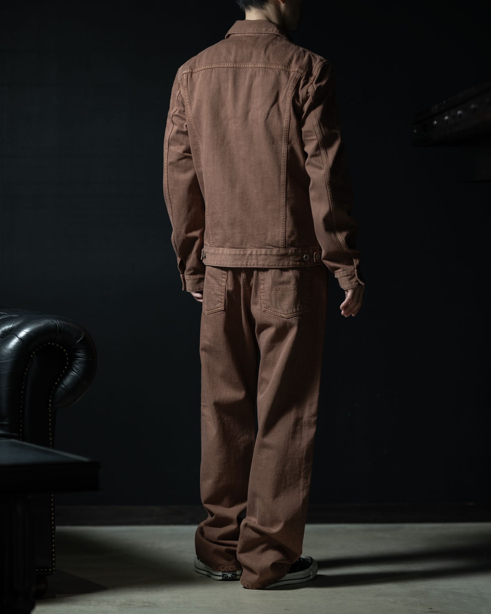 261-02007 Denim Jacket Persimmon Brown