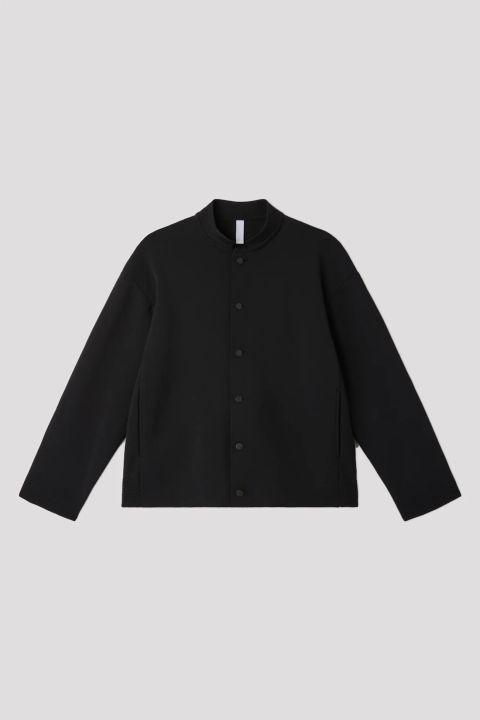 Milan Stand Up Collar Blouson - Black