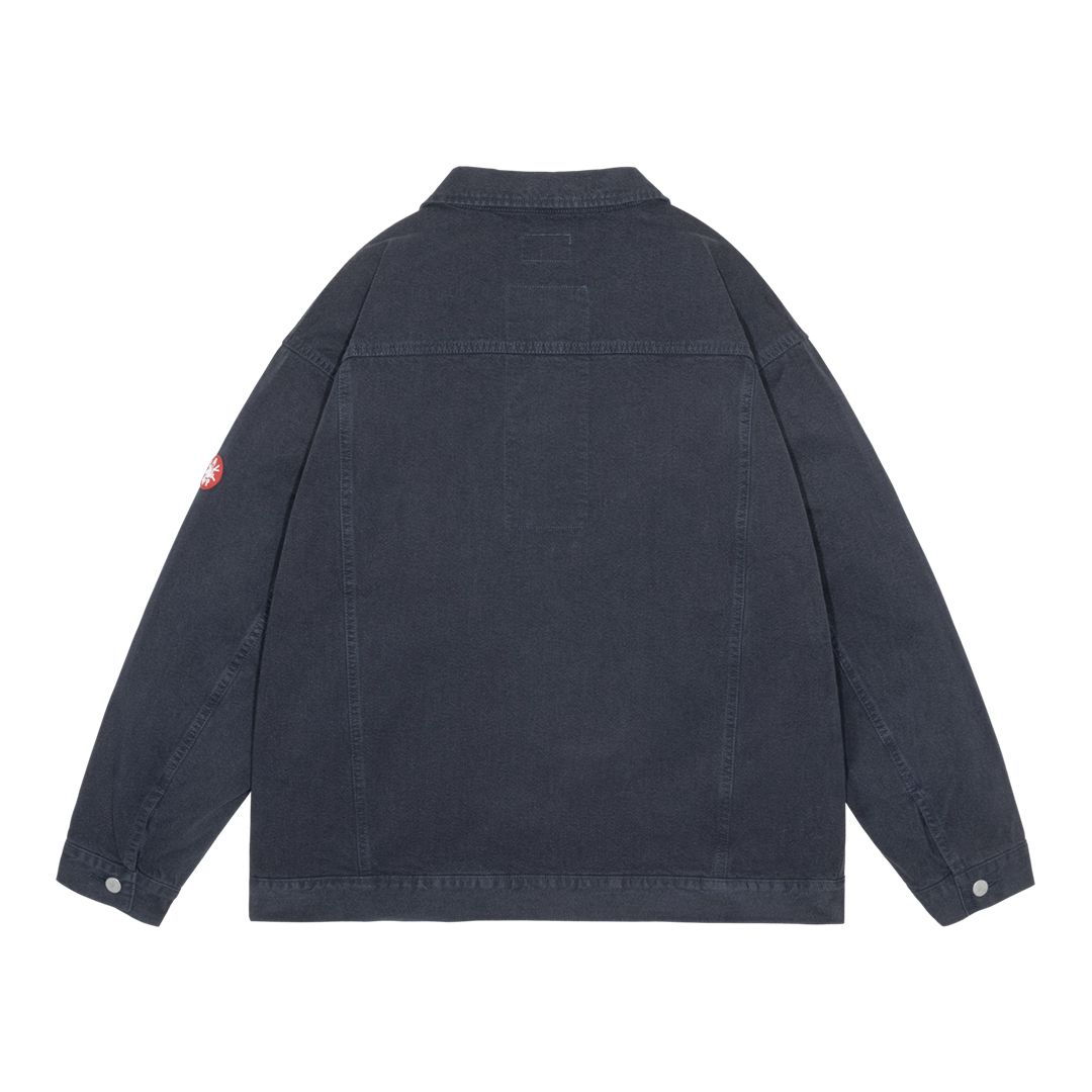 Heathered Twill Trucker Zip Jacket