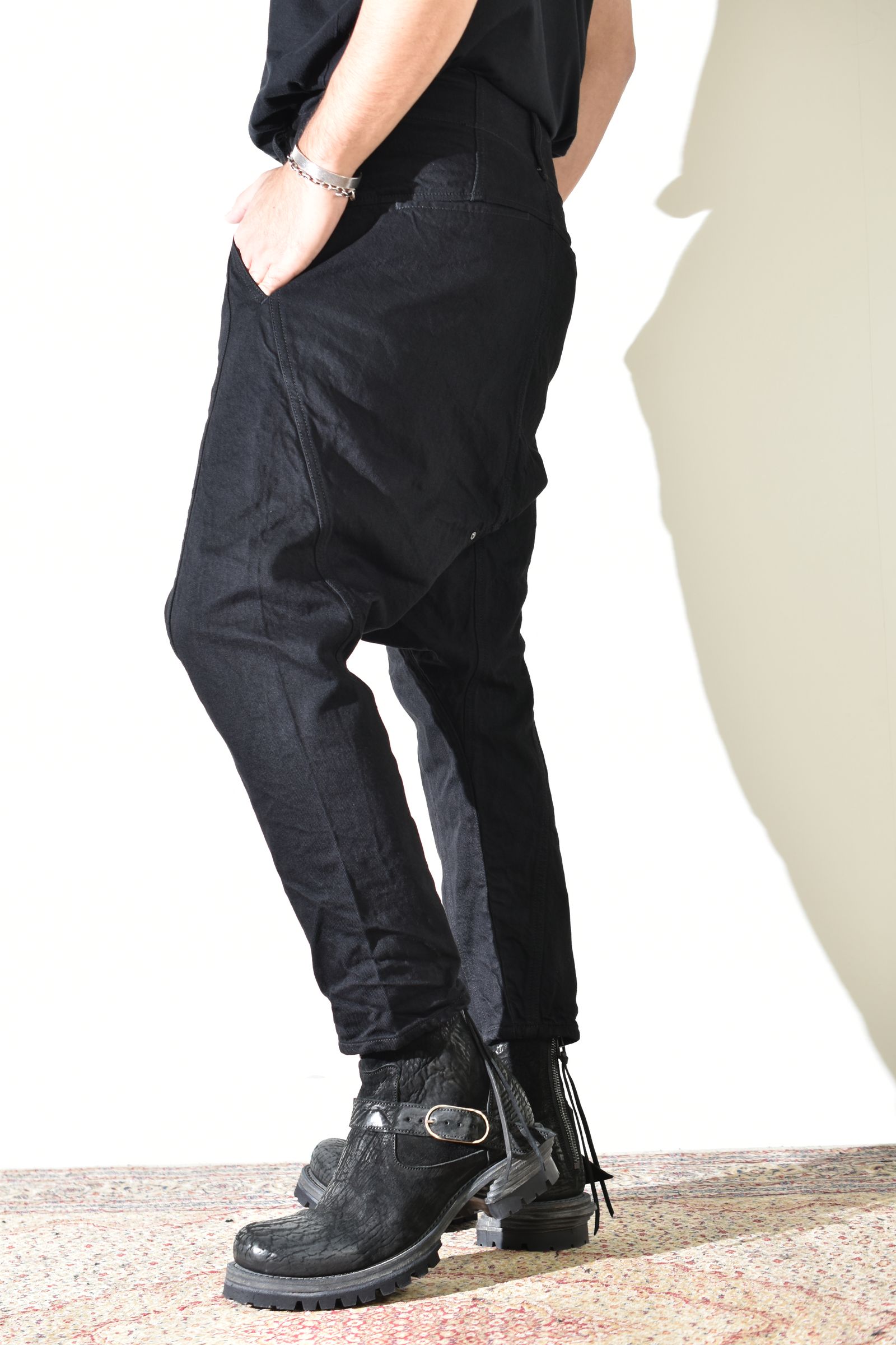Sarrouel Denim Pants "Black" / サルエルデニムパンツ "ブラック"