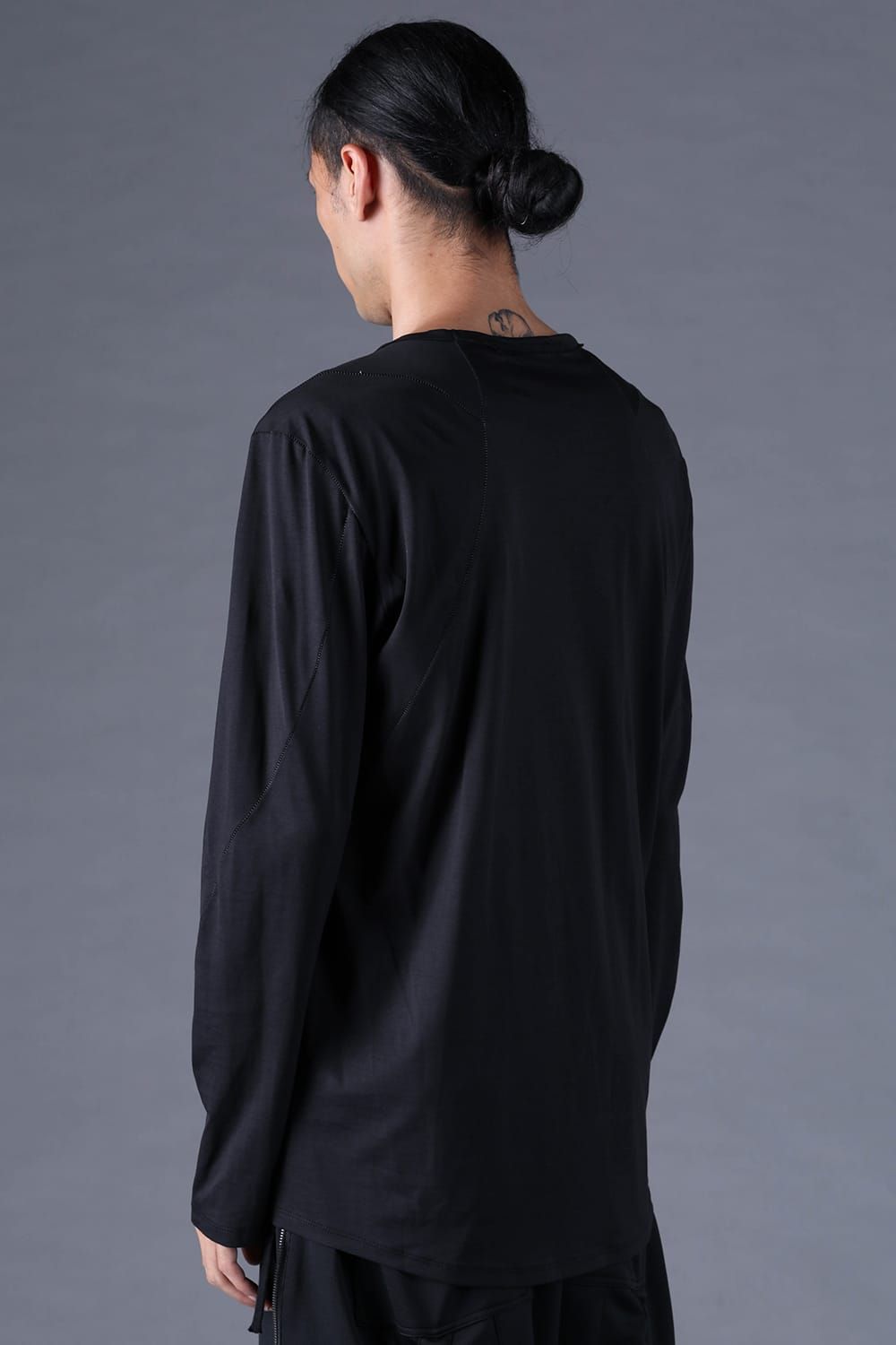 《2027SS先行予約分》100/3 Cotton L/ST T-Shirt"Black" / 100/3天竺ロングスリーブTee"ブラック"