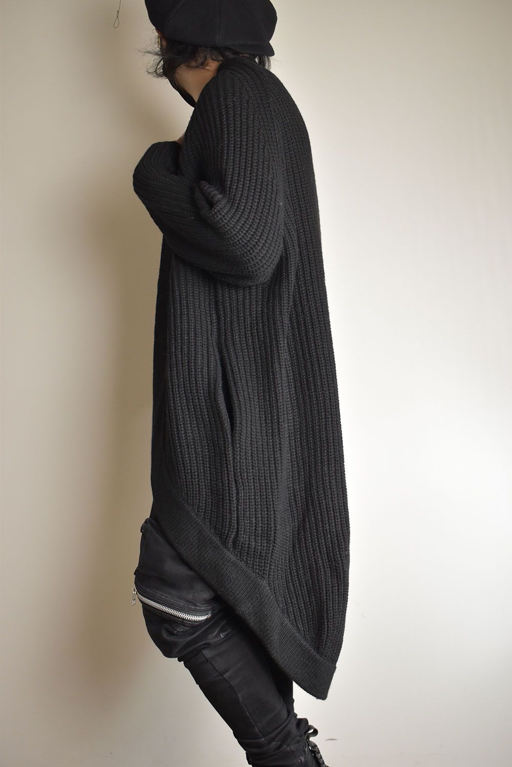 Knit Long Cardigan"Black"/ニットロングカーディガン"ブラック"