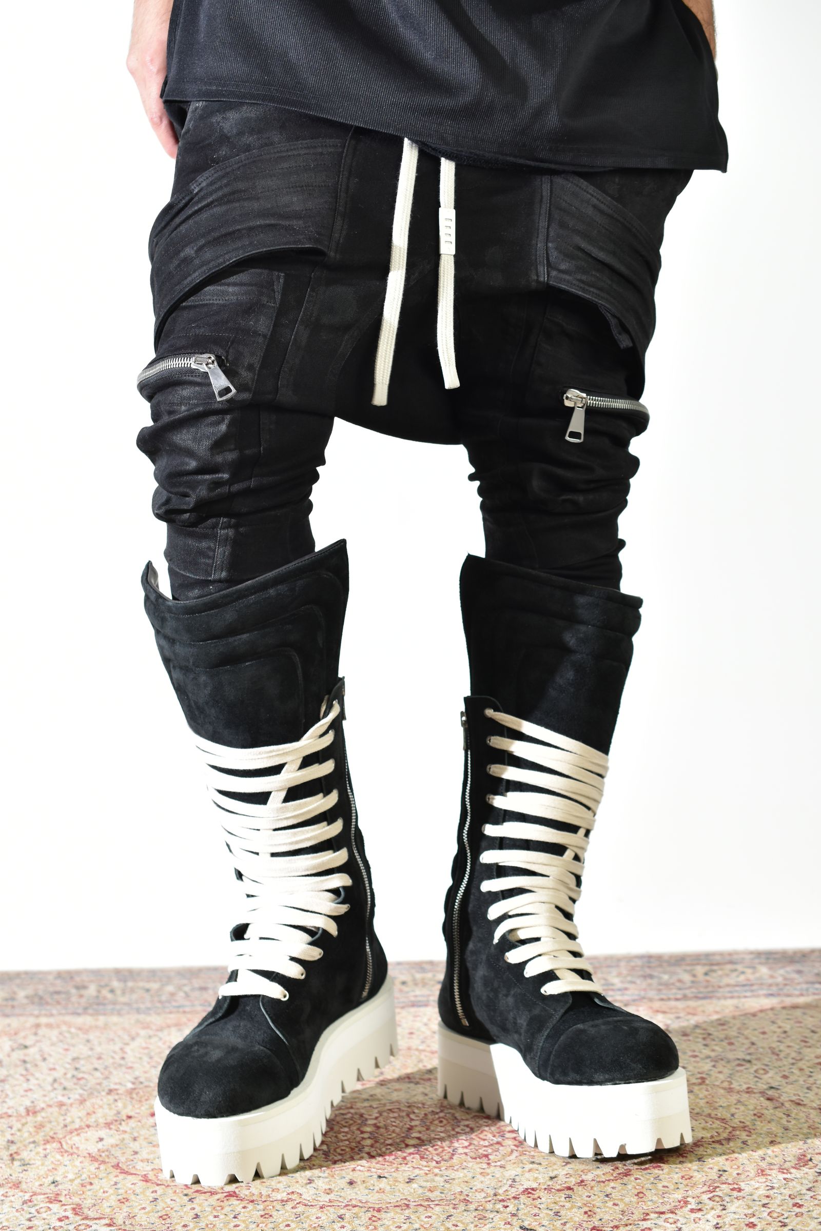 Torqe High Boots"Black × White" / トルクハイブーツ"ブラック×ホワイト"