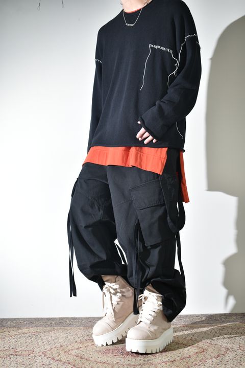 差し色とリラックスカジュアル