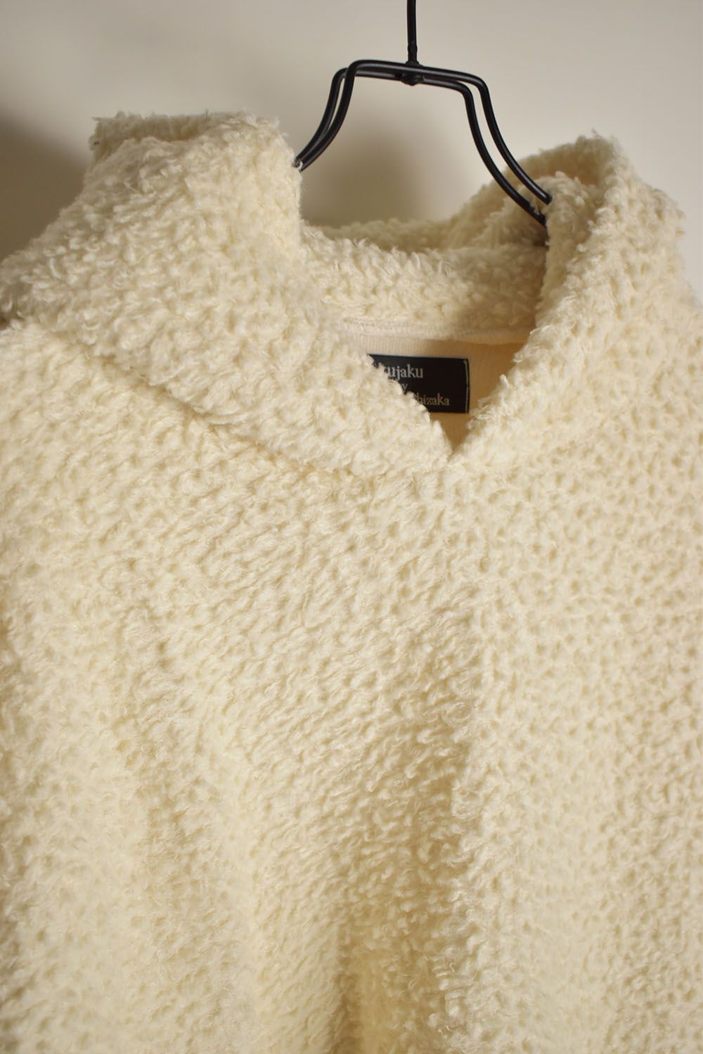 Wool Cotton Boa Hoodie Pullover"White" /  ウールコットンボアフーディプルオーバー"ホワイト"