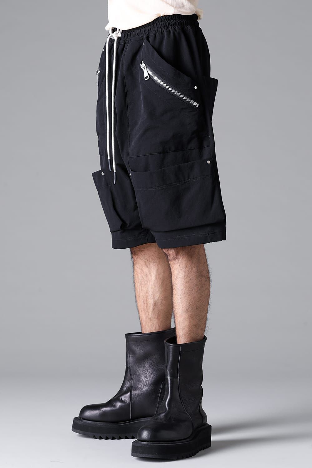 《2026SS先行予約》Stretch Nylon Cargo Shorts"Black" / ストレッチナイロンカーゴショーツ"ブラック"