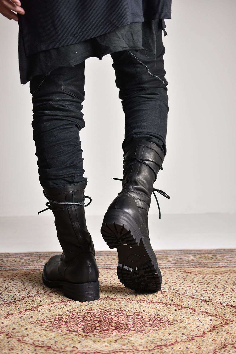 Double Shoulder Combat Boots"Black"/ダブルショルダーコンバットブーツ"ブラック"