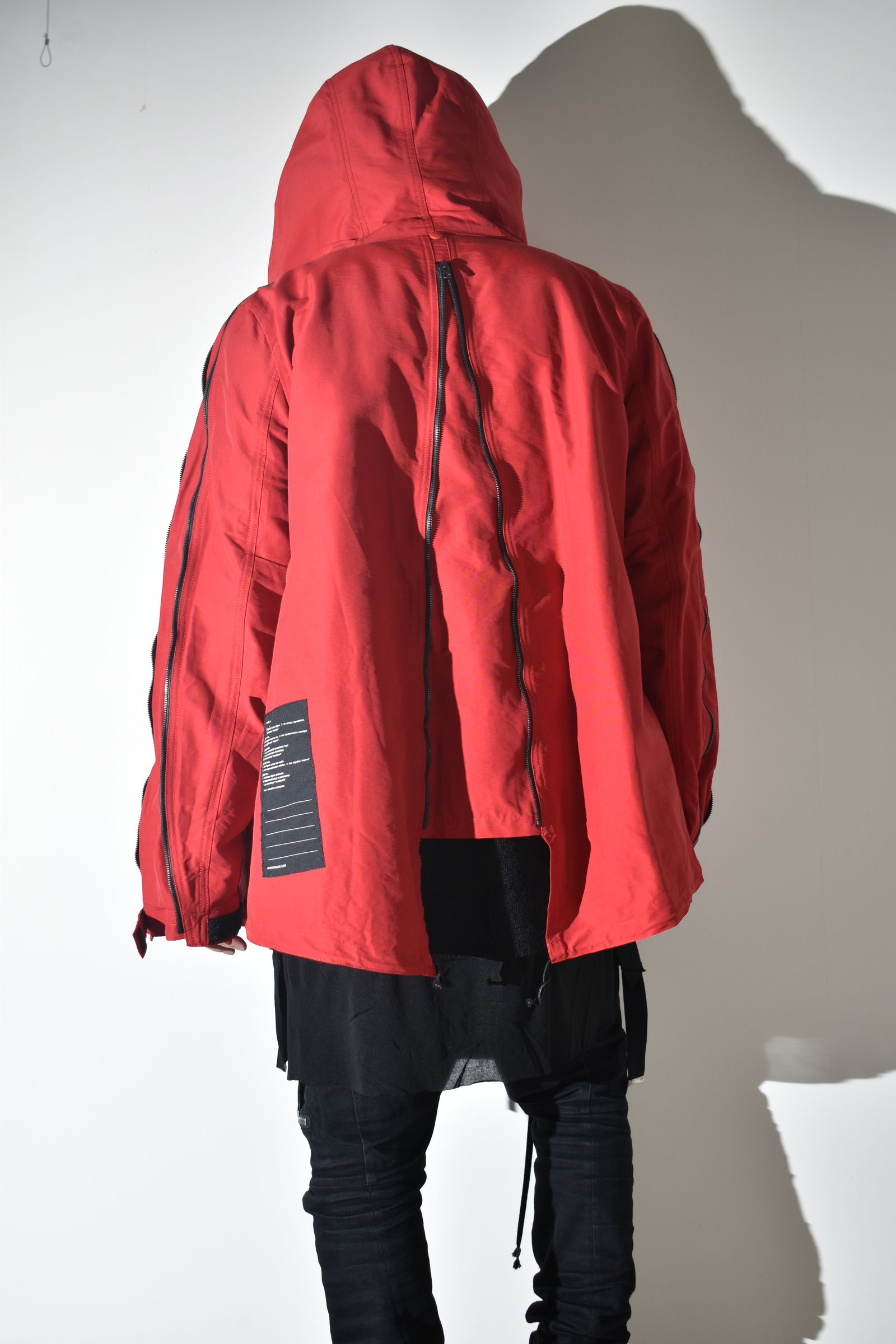 Multi Zip Short Mods Coat"Red" / マルチジップショートモッズコート"レッド"