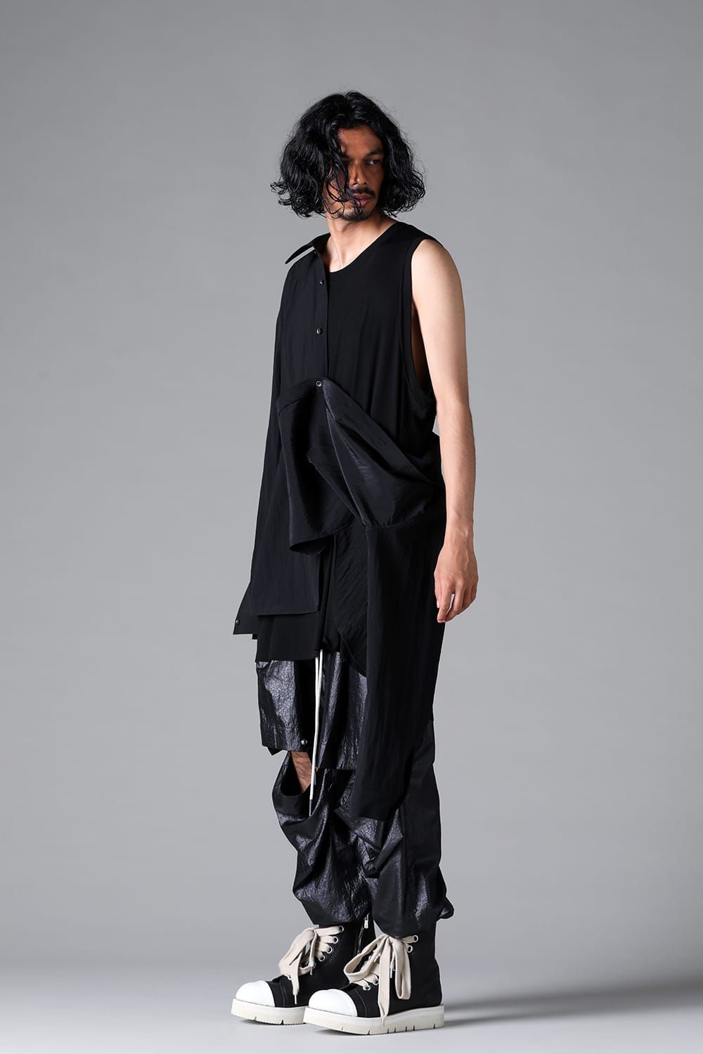 《2026SS先行予約》Front Tuck wide Jogger Pants"Black " /フロントタックワイドジョガーパンツ"ブラック"
